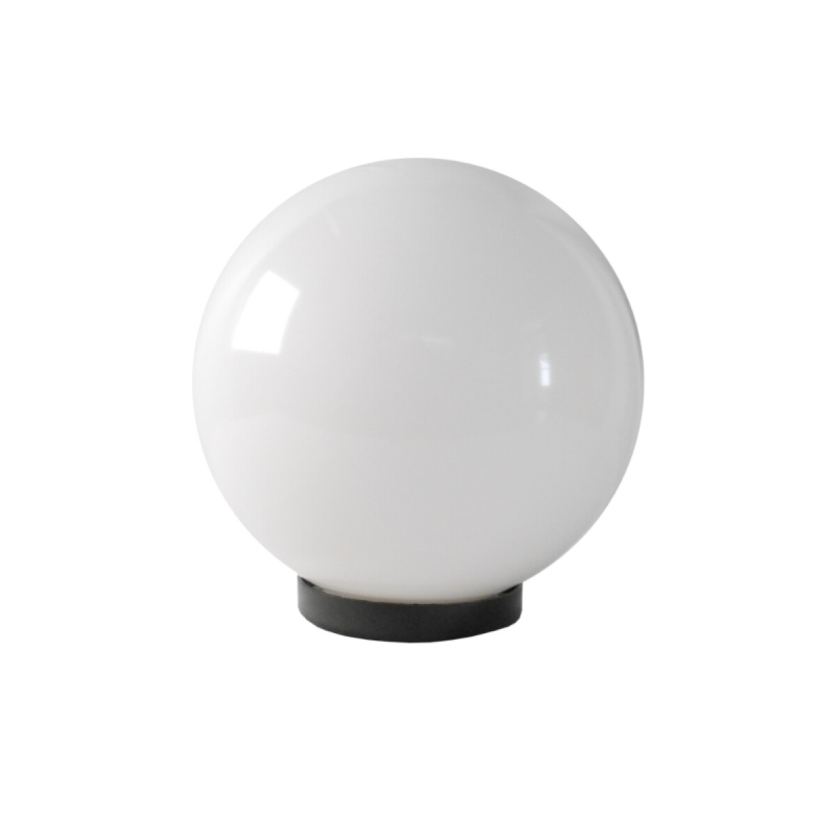 Globo con base en PMMA opalino y base de color negro - ML0006 