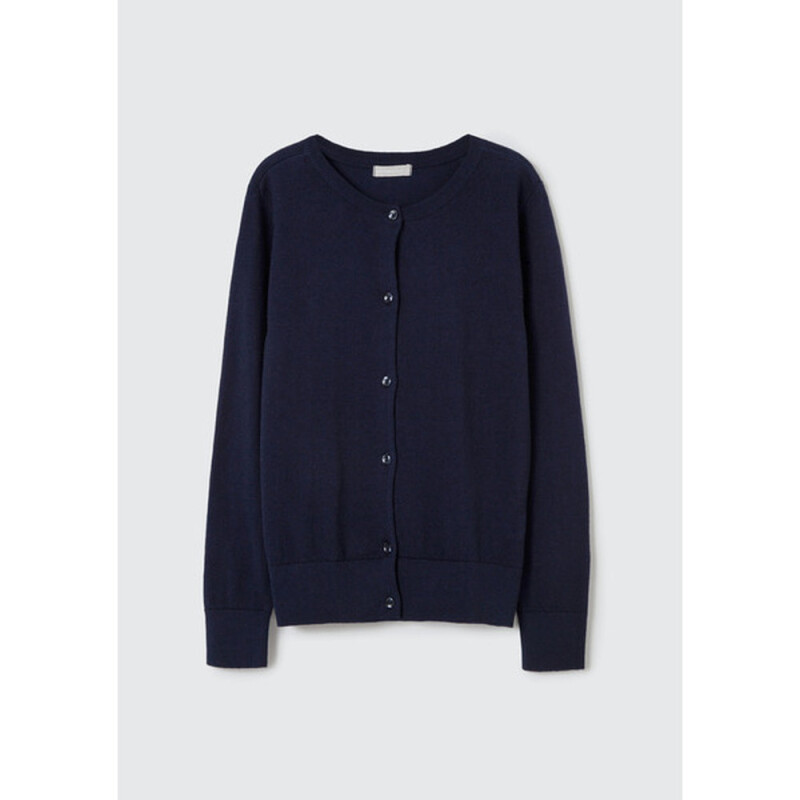 CARDIGAN FEM AZUL MARINO
