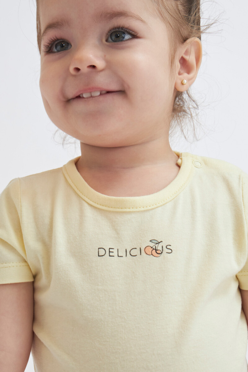 Body estampado Estampado Deliciuos - Amarillo