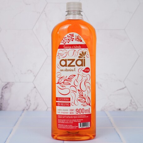 Jabón líquido para manos Azai Glicerina PH neutro 900ml Jabón líquido para manos Azai Glicerina PH neutro 900ml