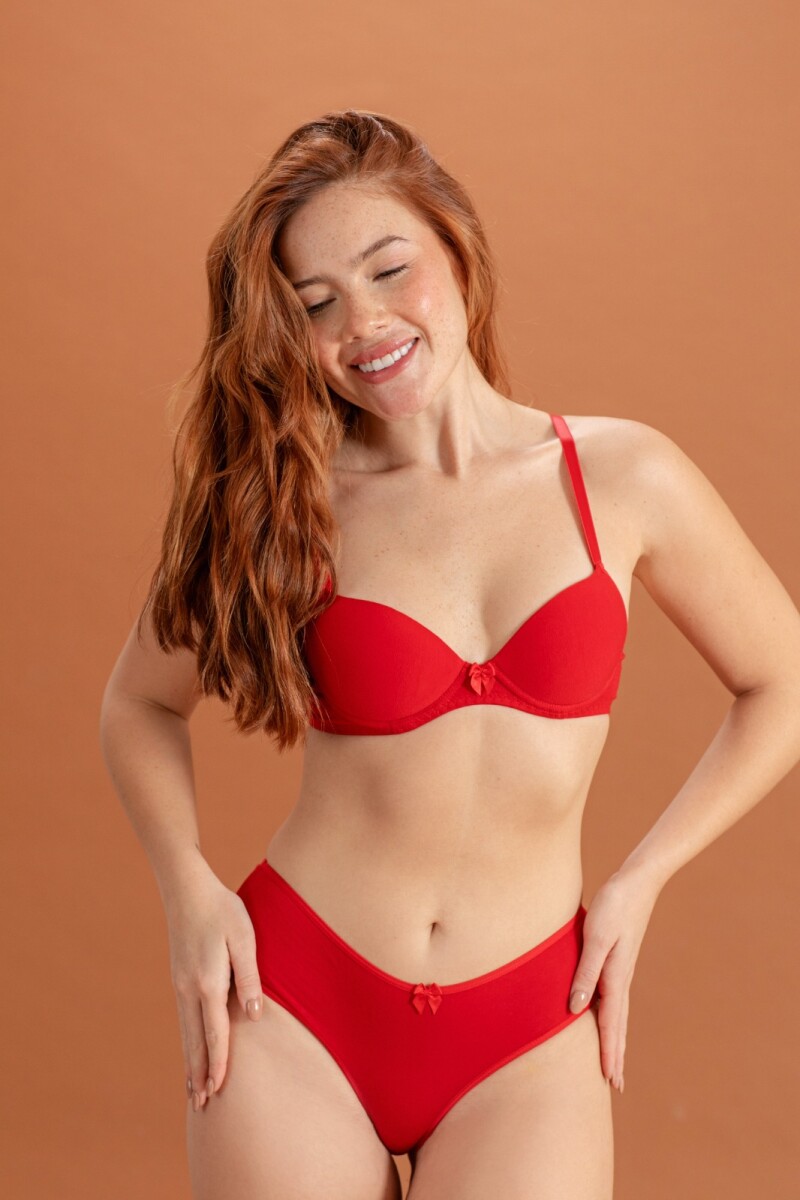 Bombacha Coulette de Algodon y Lycra con Pretina - Amarilla 