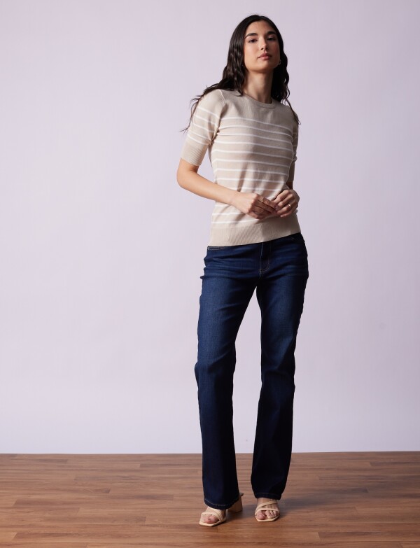 Buzo Lineas BEIGE