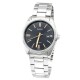 Reloj Análogo Casio 1302D1A2 En Acero Para Uso Diario Diseño Minimalista Y Elegante Negro