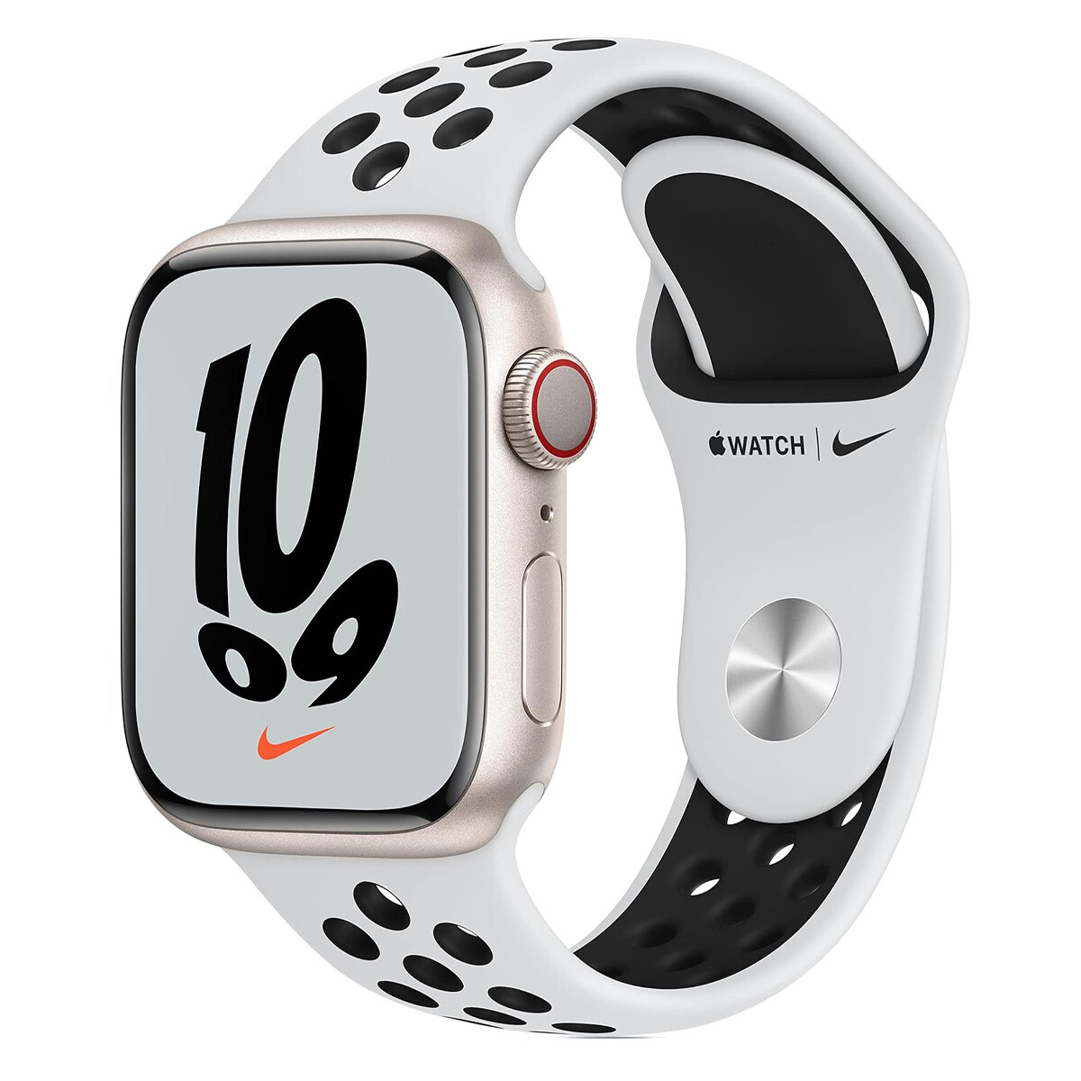 Reloj Apple Watch Series 7 Nike Gps + Ular Lte 41 Mm - SMARTWATCH APPLE S7 NIKE 41MM +CEL BLNCO 