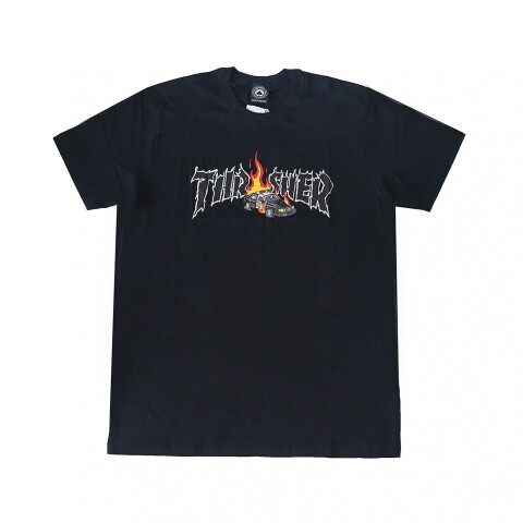 REMERA THRASHER COP CAR Black