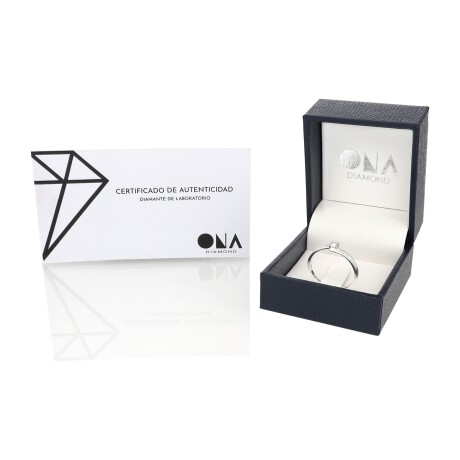 Anillo de plata 925, Solitario con Diamante de Laboratorio de 0.1 cts. Anillo de plata 925, Solitario con Diamante de Laboratorio de 0.1 cts.