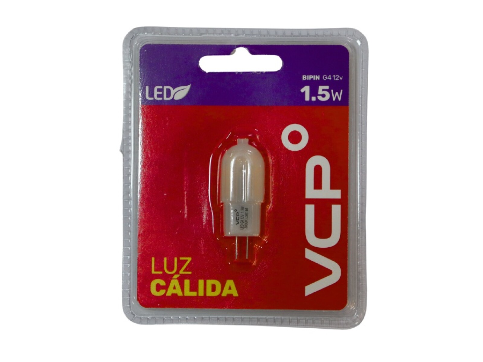 LAMPARA LED BIPIN 1,5W  12V  G4 NO DIMMERIZABLE 