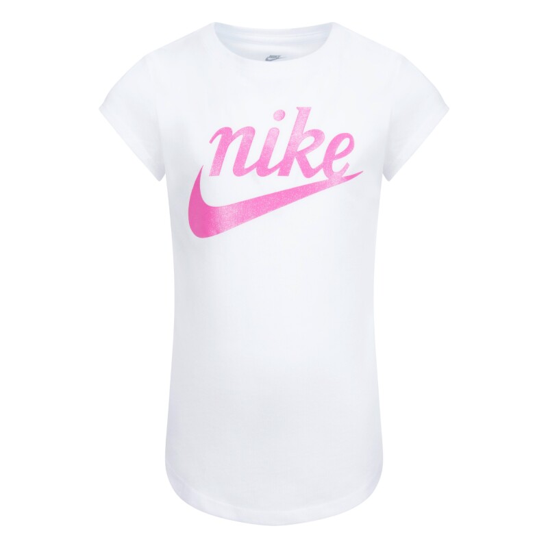 Remera Nike Script Futura Tee de Niños Blanco