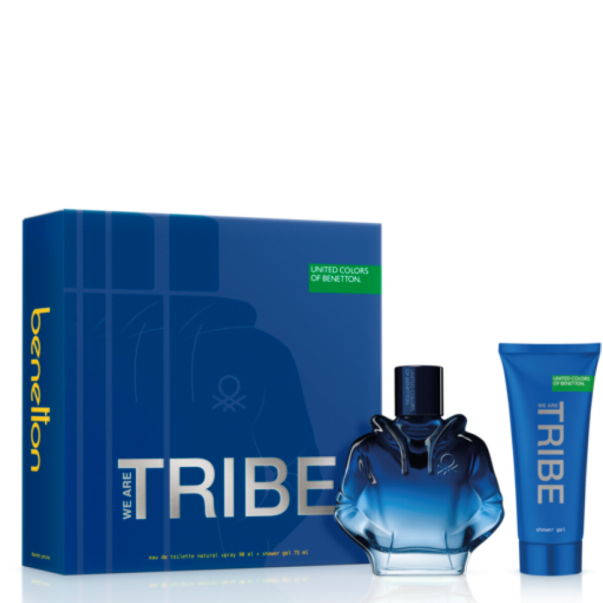 Cofre Benetton Perfume Tribe EDT 90ml + Shower Gel 75ml 