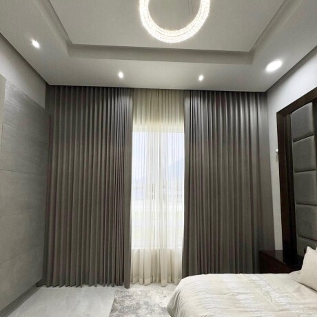 Cortina Convencional en Black Out Gris texturado Cortina Convencional en Black Out Gris texturado