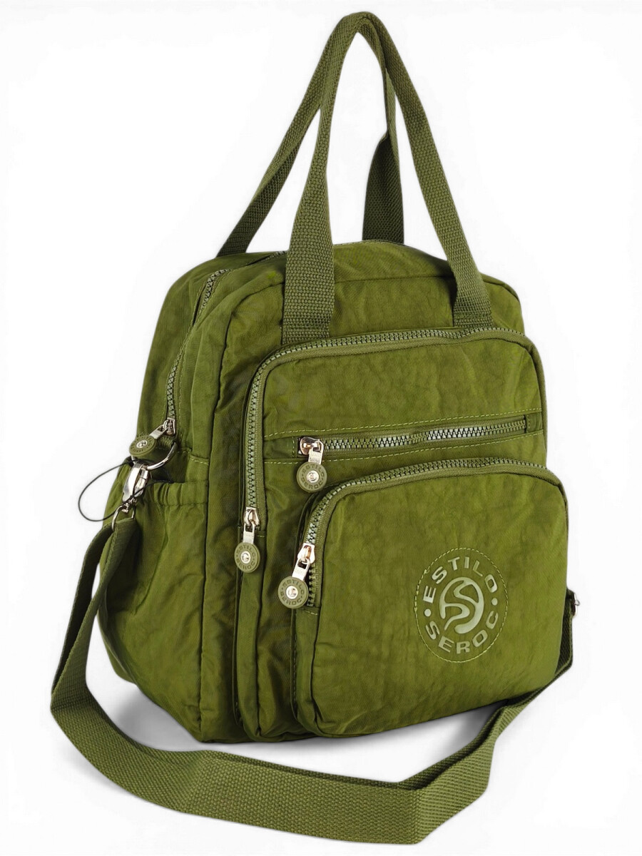 Bolso mochila y morral - verde 