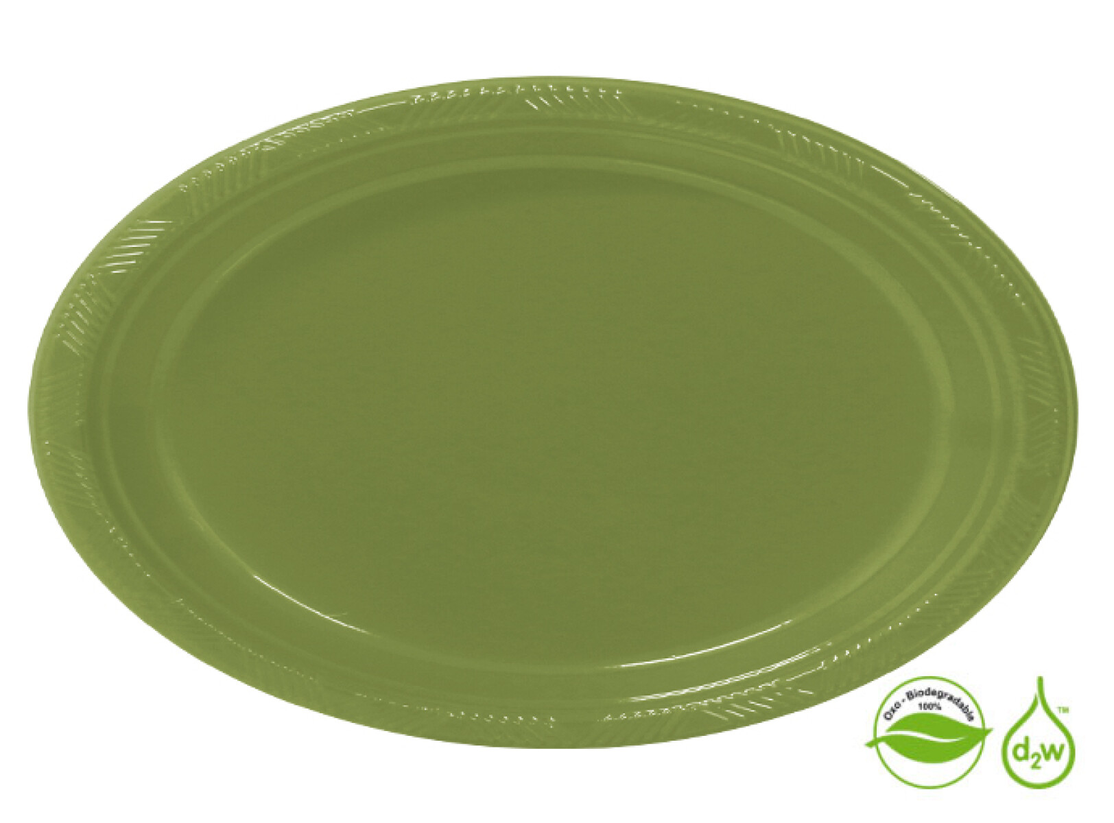 Plato Biodegradable 17cm x10Un - Cactus 
