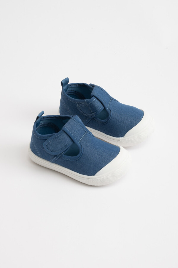 Guillermina con velcro estampado Celeste