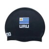 Gorra De Natación Unisex Arena Uruguay Flag Silicone Cap Negro