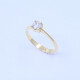 Anillo solitario oro 18k y brillante engarce 4 puntas. Anillo solitario oro 18k y brillante engarce 4 puntas.