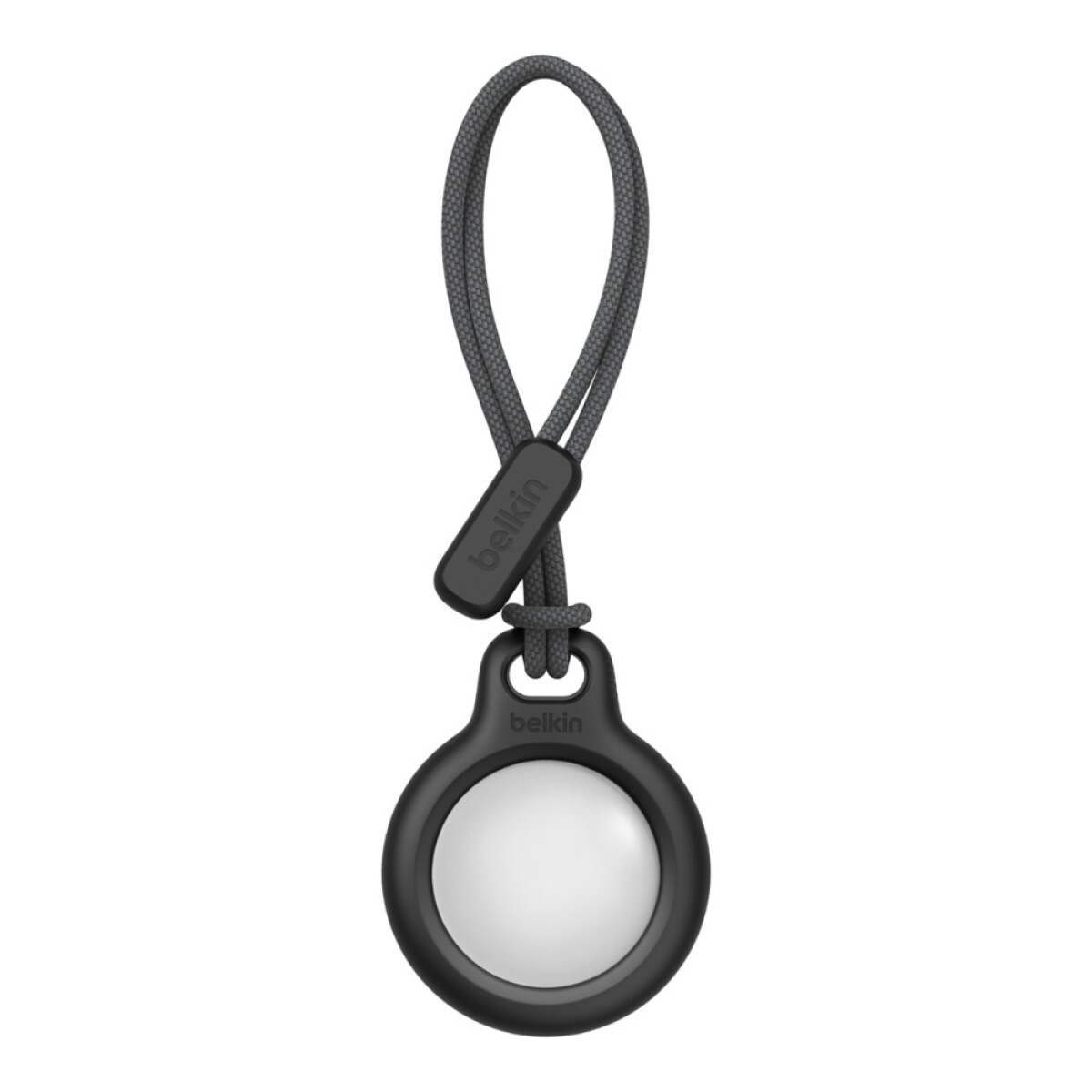 Secure holder with strap llavero para airtag - Black 