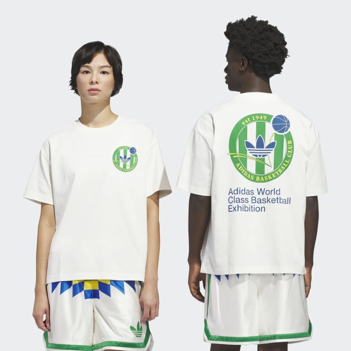 Remera Adidas Basketball - Blanco 