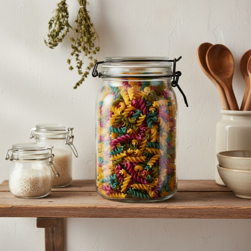 Recipiente de vidrio hermético 1,5 Lts TRANSPARENTE