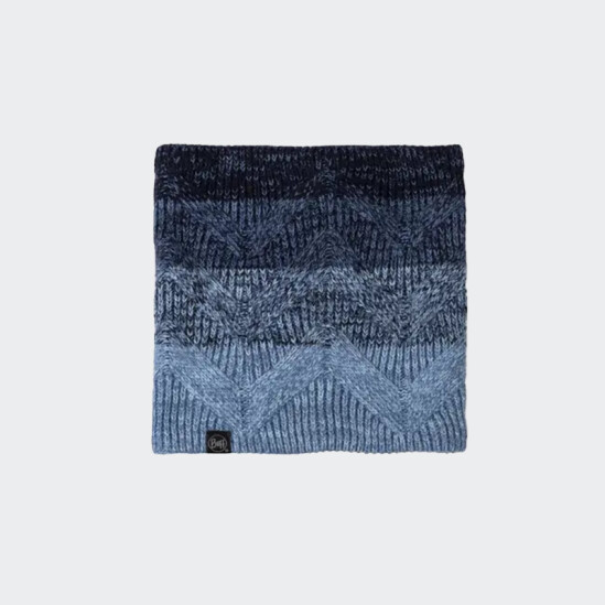 Bufanda Buff Knitted & Fleece Masha Azul