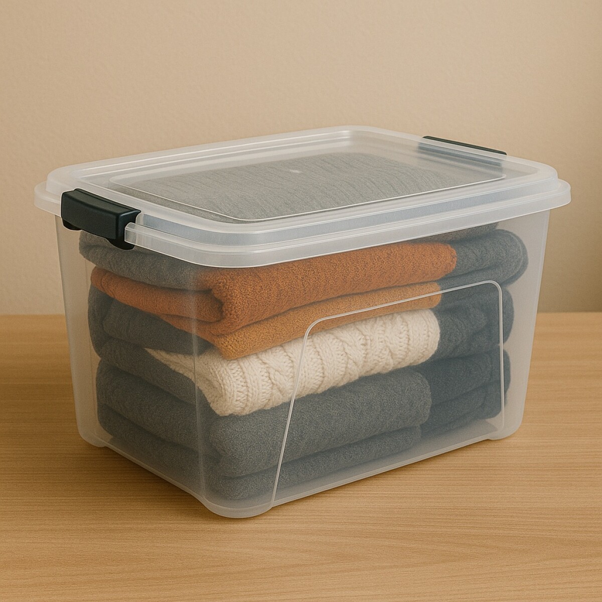 CAJA ORGANIZADORA RISCHIOTO 20LTS TRANSPARENTE - Sin color 