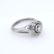 Anillo en oro 18k blanco y brillantes Anillo en oro 18k blanco y brillantes