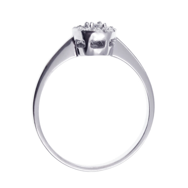 Anillo Alba en oro blanco 18k con brillantes Anillo Alba en oro blanco 18k con brillantes