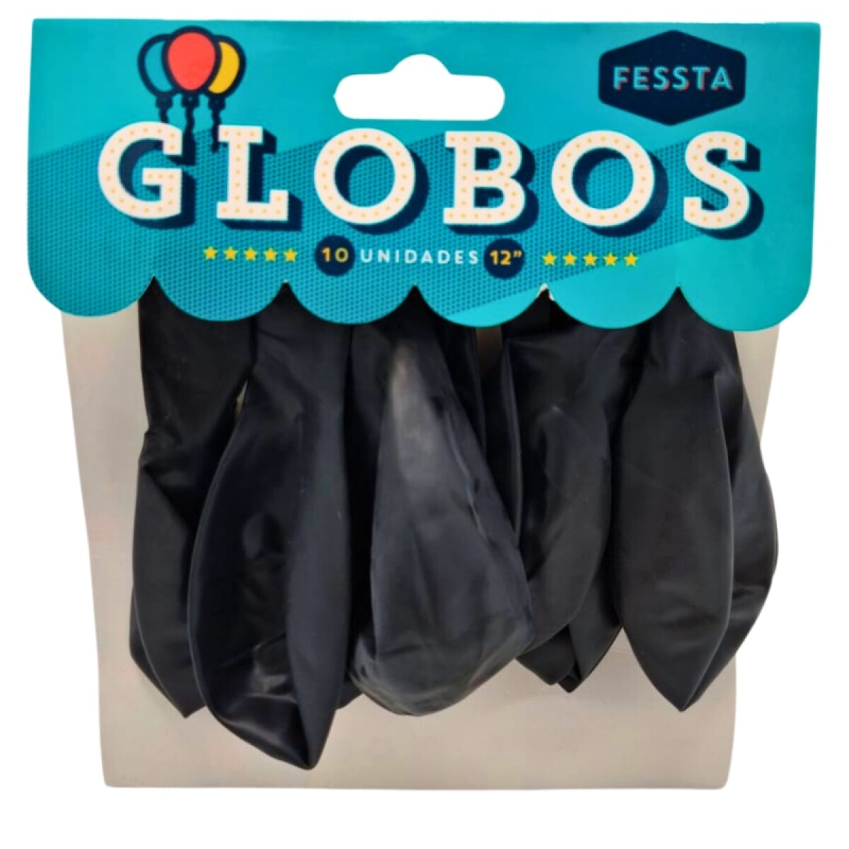 Globos X10 Tamaño R12 - Negro 