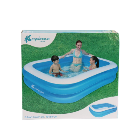 PISCINA INFLABLE DOBLE ALTURA 2M X 1,5 X 51CM PISCINA INFLABLE DOBLE ALTURA 2M X 1,5 X 51CM