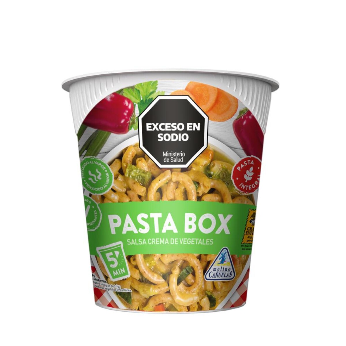 Pasta BOX Cañuelas 64 GRS - Salsa Crema De Vegetales 