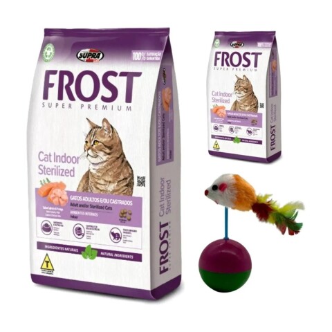 FROST GATOS ADULTOS Y/O CASTRADOS 7.5 + 1 KG GRATIS + JUGUETE RATON EQUILIBRISTA