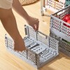 Caja de almacenamiento plegable mediano gris