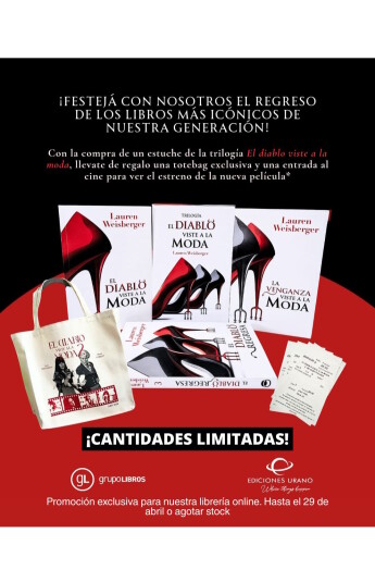 Estuche Trilogía El Diablo viste a la moda + Tote Bag + Entrada al cine Estuche Trilogía El Diablo viste a la moda + Tote Bag + Entrada al cine