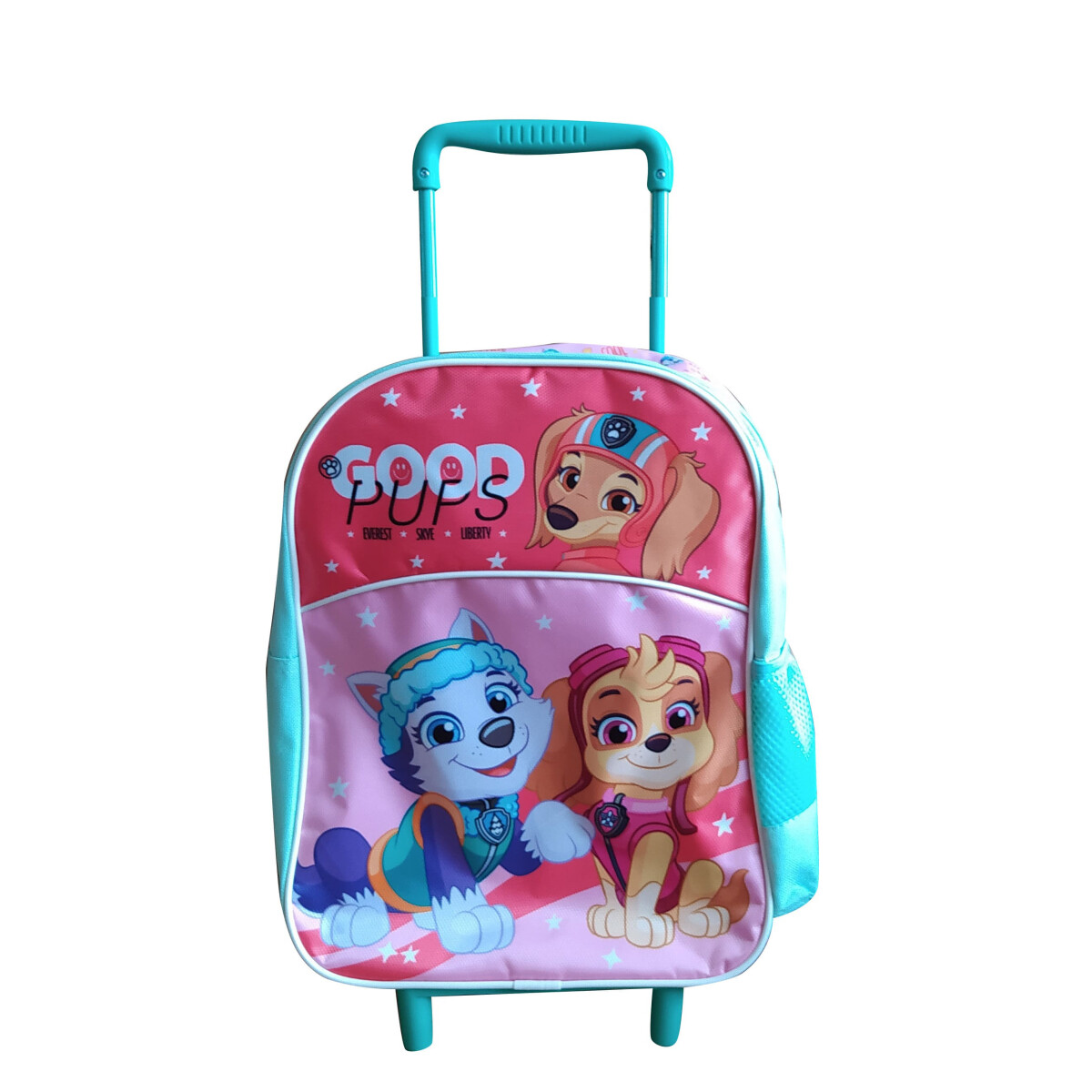 Mochila Infantil Disney Paw Patrol con rueditas - Rosado - Rojo - Verde Agua 