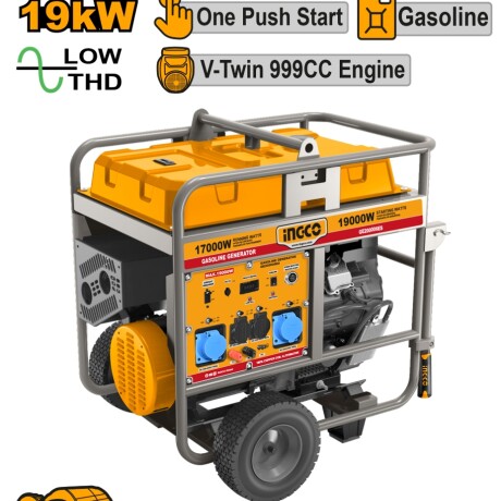GENERADOR 19KW BAJO THD 220/240V ARRANQUE ELECTRICO INGCO AMARILLO-NEGRO