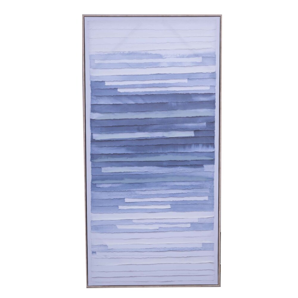 CUADRO 60X120CM PAPEL AZUL FADE I