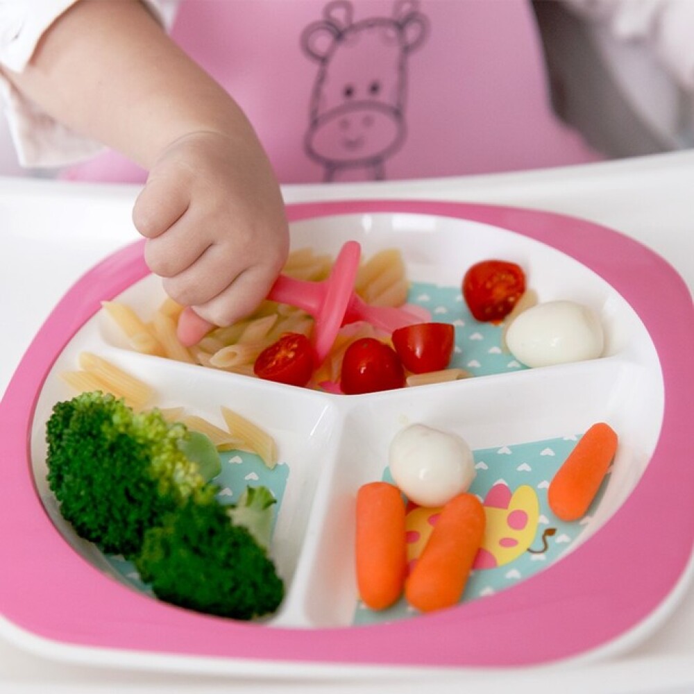 Plato con divisiones BUBA animales unicornio