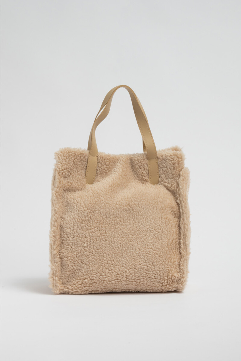 Bolso sherpa Beige
