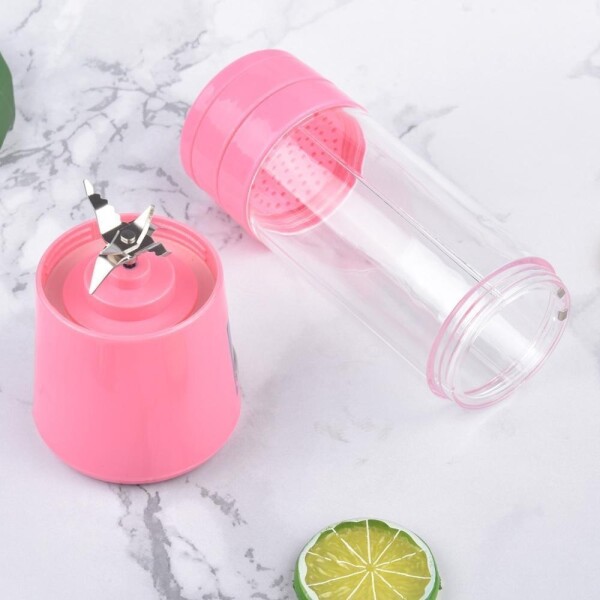 Licuadora Portátil Recargable Mixer Batidos Licuados Variante Color Rosado