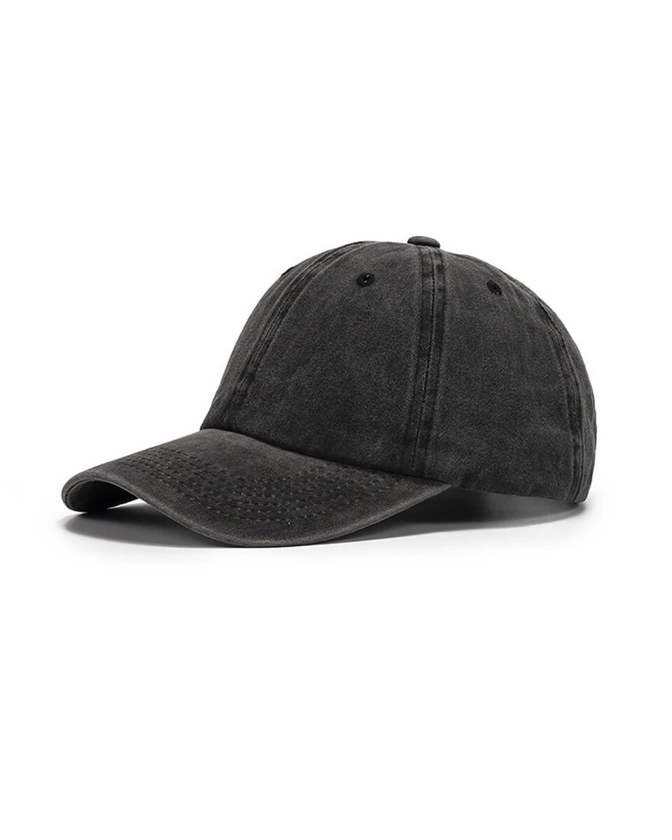 Gorro teñido broche metálico - Negro 