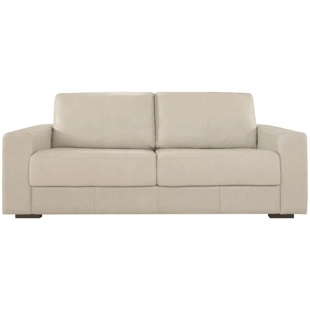 SILLÓN 2 CUERPOS CUERO-100-NATURAL NATURAL-BEIGE TEXAS CREMA
