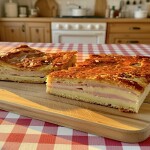 Tarta de Jamón y Queso Porción