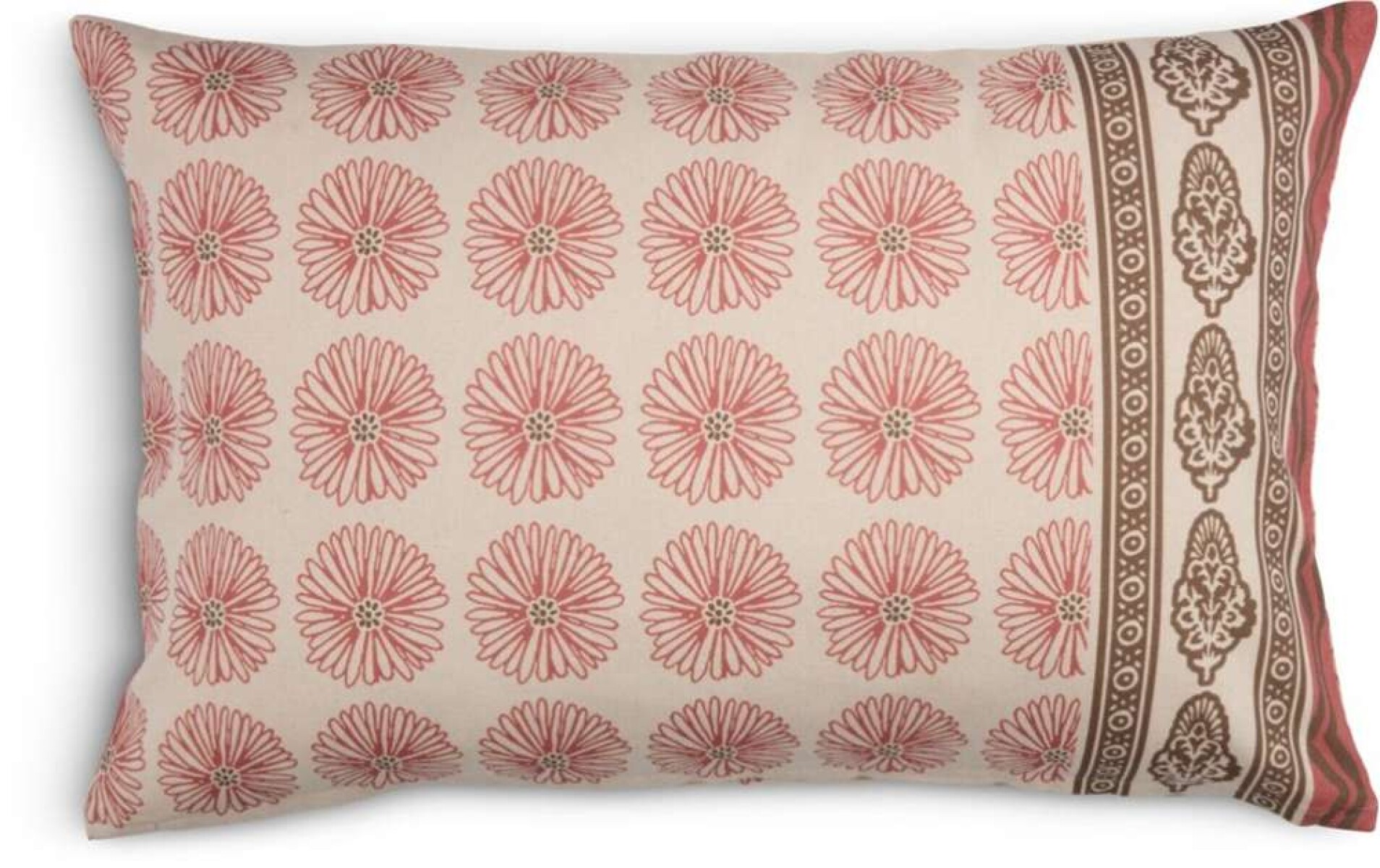 Funda De Almohadon Kattefot 40X60 - Rosa/Marron 