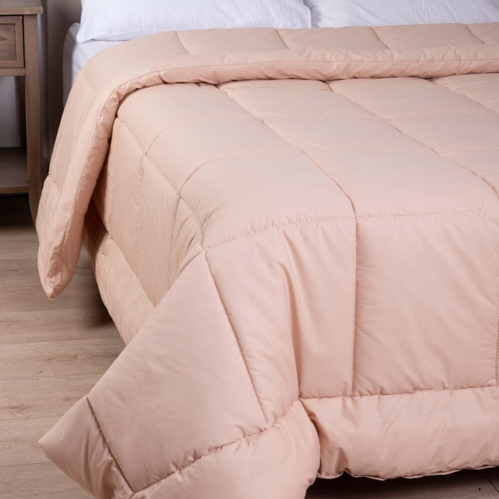 ACOLCHADO KING ALGODON MARRON PLUMI CARAMELO