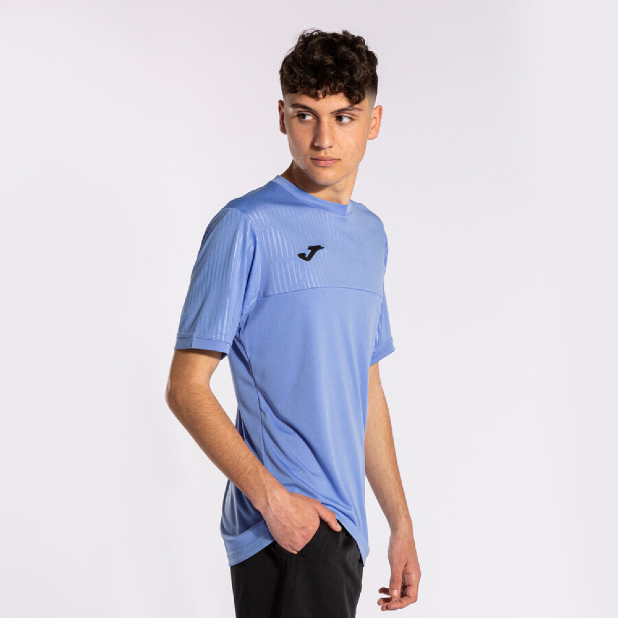 CAMISETA MANGA CORTA MONTREAL AZUL - AZUL CARIBE/CHUMBO/BLANCO — Sallustro