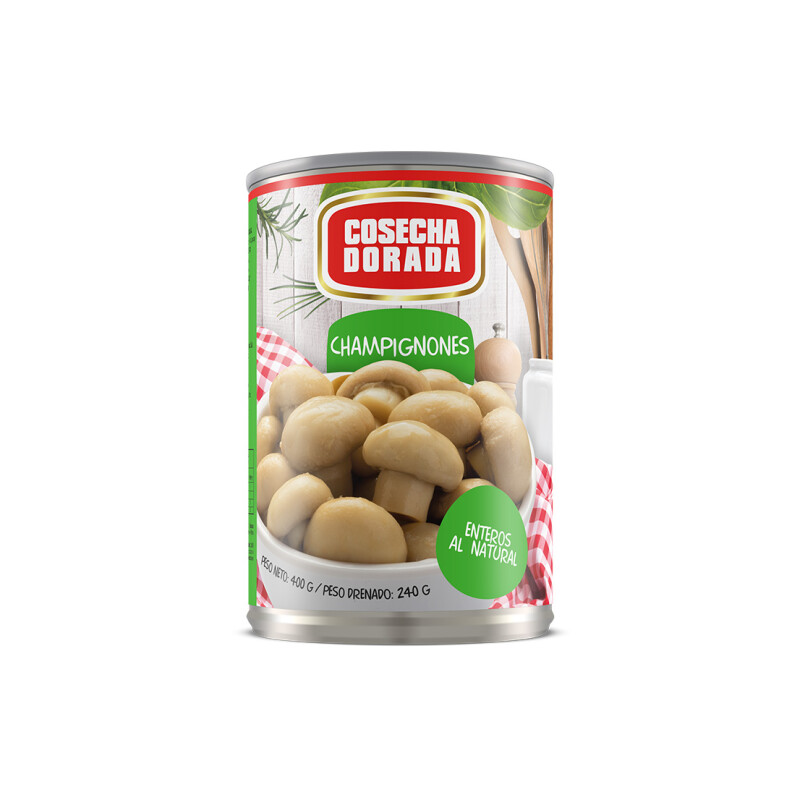 CHAMPIGNON ENT. COSECHA DORADA 400G Champignon Ent. Cosecha Dorada 400g