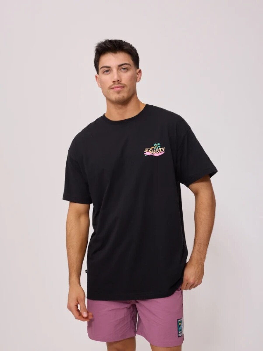 T-SHIRT RUSTY QUIQUE - NEGRO 