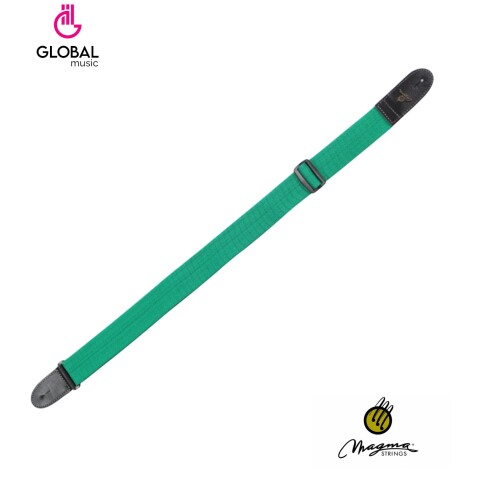 Correa Para Guitarra Magma Polipropileno Verde c/logo Correa Para Guitarra Magma Polipropileno Verde c/logo
