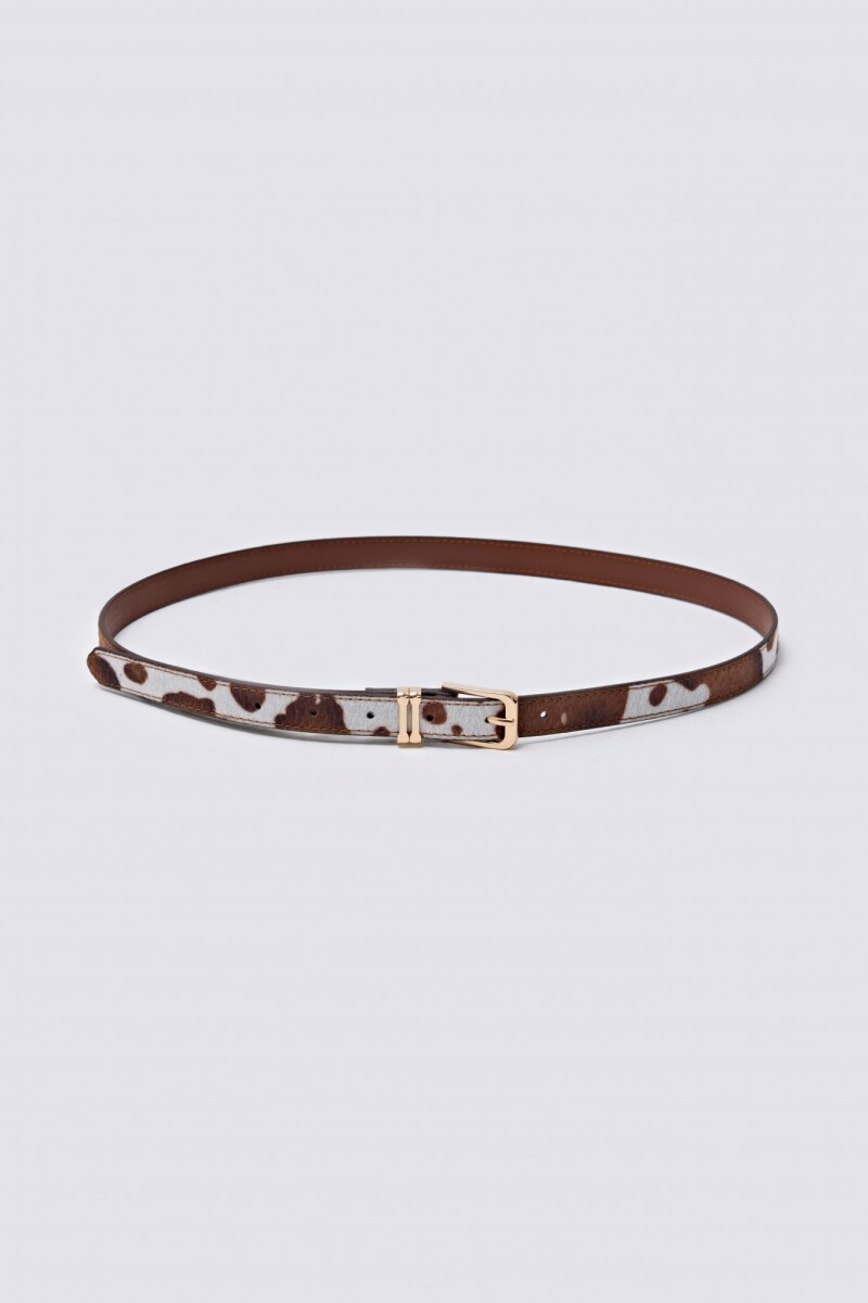 Cinturón eco- piel de vaca - tostado 