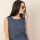 Musculosa lino Azul