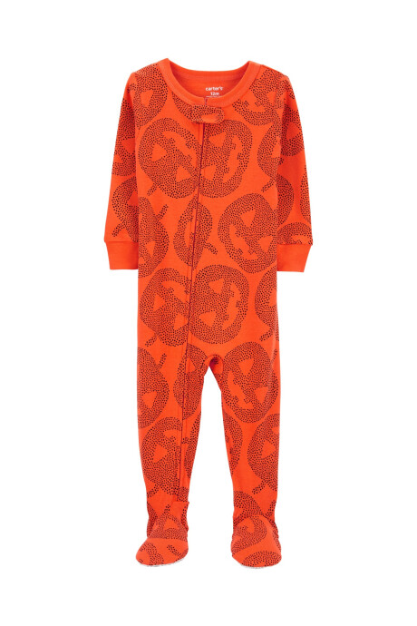 Pijama una pieza de algodón, con pie, diseño halloween Sin color